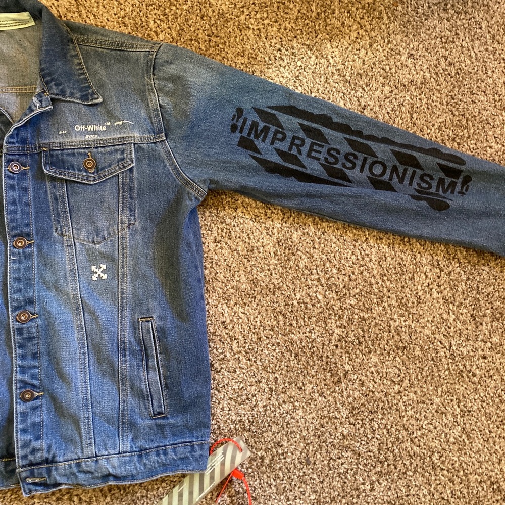 Offwhite Main Label Jean Jacket with Tags Small
